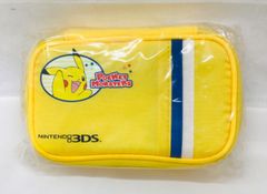 51MS0194 미사용품 NINTENDO 3DS용 수납 파우치 옐로우 포켓 몬스터 닌텐도 포켓몬 피카츄 희소!
