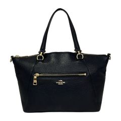 美品 コーチ トートバッグ ショルダー ブラック レザー 2way 35808 