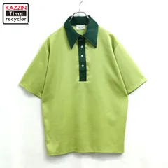 70s vintage TOWNCRAFT ポリエステル 半袖ポロシャツ メンズ 表記Lサイズのサムネイル