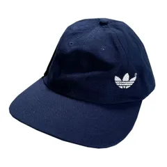 adidas originals Cap 帽子 Navy ネイビー ONE  SIZE FITS ALL 約58cm Mini Trefoil On The Sice-B Panel