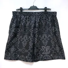 24AW LOUIS VUITTON ルイヴィトン プリント シルク ショーツ ブラック 56サイズ RM242M MRR HRP99Wのサムネイル