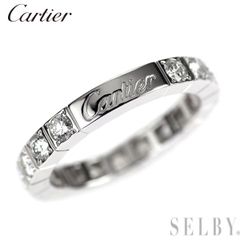 美品カルティエ バレリーナPT950 セミパヴェセッティングリング 約1.5