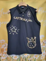 カステルバジャック レディース ブラック ノースリーブ Tシャツ 95Mのサムネイル