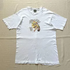 90s　vintage　MADE IN USA　アメリカ製　Third Rail　サードレール　ピンナップガール　ピストル　銃　両面ロゴ　背面刺繍タグ　アートグラフィック　白T　エロTシャツ　シングルステッチ　ビッグサイズ　ストリート　pinup girl-T
