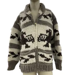 186001 Canadian Sweater Company Ltd. カナディアンセーター CANADIAN サンダーバード ハンドニットカウチンセーター メンズのサムネイル