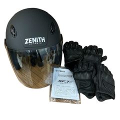 ZENITH ジェットヘルメットとグローブセット ZENITH ジェットヘルメットとグローブセット - メルカリ