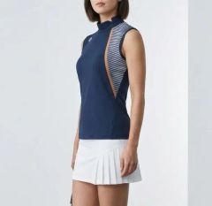 【デサントゴルフ】美品 セットアップ モックネック スカート M レディース デサントゴルフ モックネック レディースウェア セットアップ 赤 上M