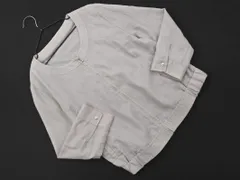 ELLE エル ノーカラー ジャケット size38/グレー ■◇ レディースのサムネイル