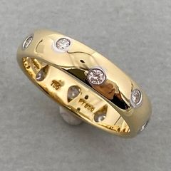 ティファニー ダイヤ ドッツK18pt950リング指輪8号750プラチナ6.1g 