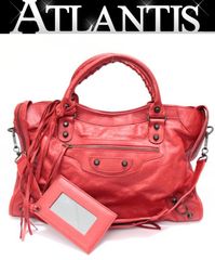 美品 バレンシアガ BALENCIAGA ザ シティ ハンドバッグ 2WAYバッグ
