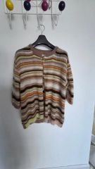 MARNI マルニ モヘア アーガイル カーディガン ブルー メンズ 48
