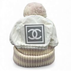 超希少タグ付き極美品 シャネル スポーツライン ニット帽 ココマーク