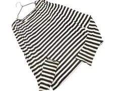 agnes b アニエスベー ボーダー カットソー size2/黒ｘ白 ■◇ レディース