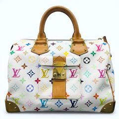 鑑定済み！超美品✨ルイヴィトン スピーディ30 ホワイト マルチカラー 