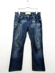 ペーパーデニム&クロス PAPER DENIM&CLOTH パンツ デニム ジーンズ クロップド USED加工 26 青 ブルーのサムネイル