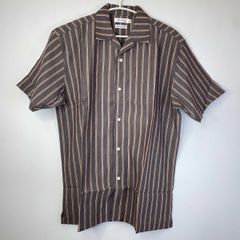MAXMARA マックスマーラ リネン ストライプ 半袖 シャツ ジャケット