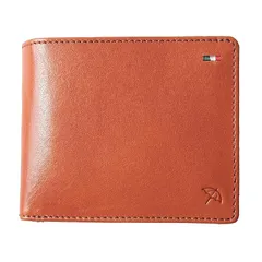 【新品】 [Arnold Palmer] 二つ折り財布 カード収納ベラ付 イタリアンレザー トリコロール刺繍 ITALY7 APT-3540(Tan) 0