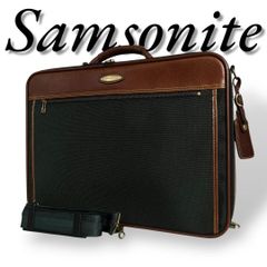 Samsonite】サムソナイト 美品 コンビレザー PC収納 ネイビー - メルカリ