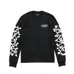 AMIRI スケルトン ワッフルニット ロングスリーブ ブラック - メルカリ