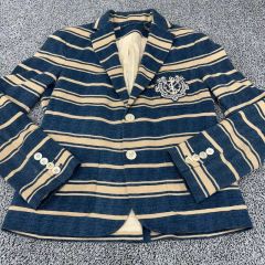 美品✨ラルフローレン リネン混 金ボタン エンブレム 西口修平