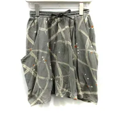 マーブルシュッド marble SUD スカート フレア ひざ丈 総柄 グレー 白 /DH32 ●Dのサムネイル