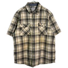 90s old stussy USA製 半袖 チェックシャツ M 紺タグ y2k - メルカリ