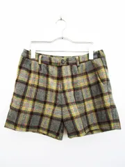 サマンサモスモス SM2 エヘカソポ ehka sopo パンツ ショート キュロット ウール チェック M ベージュのサムネイル