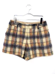 ロペピクニック ROPE Picnic パンツ スカート キュロット ニット チェック 40 ベージュ グレーのサムネイル