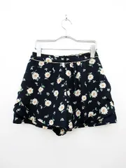ミッシュマッシュ MISCH MASCH パンツ スカート キュロット 花柄 36 紺 ネイビーのサムネイル