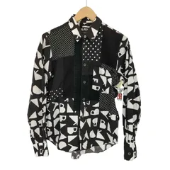 ブラックコムデギャルソン BLACK COMME des GARCONS 総柄 パッチワーク 長袖シャツ メンズ import：S のサムネイル