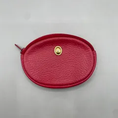 美品　Christian Dior クリスチャンディオール　小銭入れ　コインケース　ゴールド金具　ロゴ　レザー　赤　レッド　ヴィンテージ　archive vintage