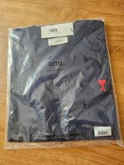 新品 AMI PARIS アミパリス ポロシャツ 黒 L 赤ハートロゴ - メルカリ