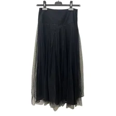 クリスチャンディオール Christian Dior　プリーツ チュールスカート　ドット　ナイロン/シルク　ブラック　841J50A8810　＃34サイズのサムネイル