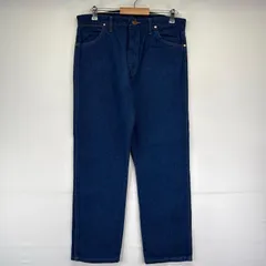 古着 ラングラー Wrangler デニム パンツ ストレート ジーパン ボタンフライ レザーパッチ 大きいサイズ w36 L30  ブルー系 メンズのサムネイル