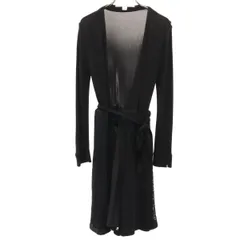 美品 DIANE VON FURSTENBERG ダイアンフォンファステンバーグ 長袖 レース切替 ロング カーディガン 2 ブラック レディース 古着のサムネイル