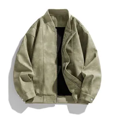 レザージャケット メンズ ジャケット トップス スタジアムジャケット アウター スタジャン ストリート コート 秋物 春服 秋 冬 冬物 冬服 大人 普段着 通学 通勤 学生服 旅行 メンズファッション #bennv#