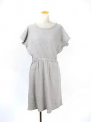 ビームスボーイ BEAMS BOY ワンピース チュニック ひざ丈 半袖 コットン グレーのサムネイル