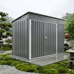 赤字価格】屋外収納庫 3ドア 防水 防さび ガーデニング収納 GRAY 