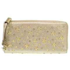 美品 ジミーチュウ スタースタッズ レザー シャンパンゴールド 長財布 0926 JIMMY CHOOのサムネイル