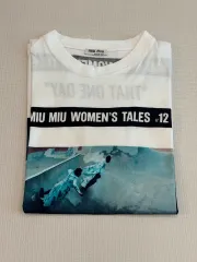 正規品) ミュウミュウ ロゴ Tシャツ (高価クリーニング済 コンディション最高)のサムネイル