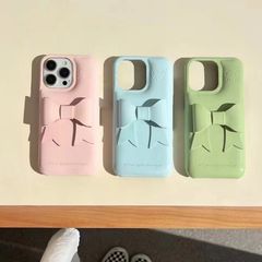 pium 千鳥柄フロントリボンiPhoneケース iPhone13.14 ピンク - メルカリ