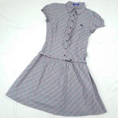 BURBERRY BLUE LABEL チェック柄半袖ワンピース 38 - メルカリ