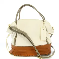 ポティオール POTIOR CREMA TASSEL ハンドバッグ ショルダーバッグ 2WAY クレマタッセル ゴートレザー やぎ革 白 ホワイト /TK ■BMのサムネイル