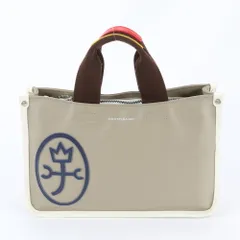 極美品 カステルバジャック レザー×キャンバス ハンドバッグ トート ブランド おしゃれ レディース EWM EC7-2【中古】のサムネイル