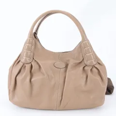 美品 トッズ レザー トート バッグ 肩掛け ショルダー ハンド 本革 おしゃれ A4 レディース EWM EC7-4【中古】
