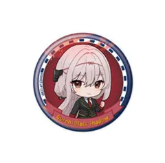 缶バッジ「勝利の女神：NIKKE」01-09/紅蓮：ブラックシャドウ 駅員風衣装ver.(ミニキャライラスト) 新品未開封品