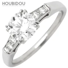 ハリーウィンストン Harry Winston リング 指輪 ラウンドカット トリストリング プラチナシルバー ダイヤモンド E VVS1 0.71ct  6.5号 【箱】【中古】のサムネイル