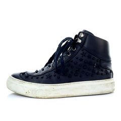 Gucci ラバースタッズハイカットレザースニーカー ブラックItaly