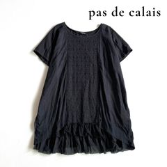 pas de calais シルク使い ノースリーブ チュニック ワンピース - メルカリ
