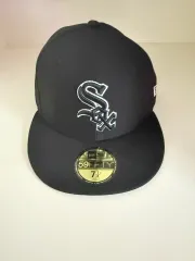 (新商品) NEW ERA ニューエラ 59FIFTY ホワイトソックス ブラック 714 (57.7cm)